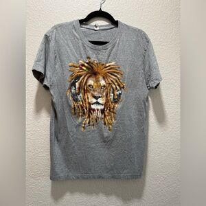 Roly Rasta Lion T-shirt Unisex Size L